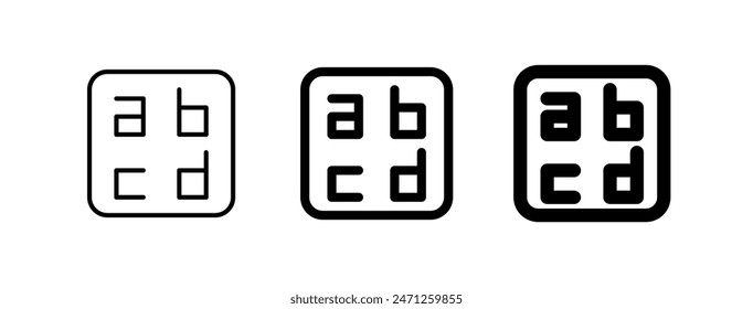 Editable letter, alphabet vector icon. Part of a big icon set family. Perfect for web and app interfaces, presentations, infographics, etc