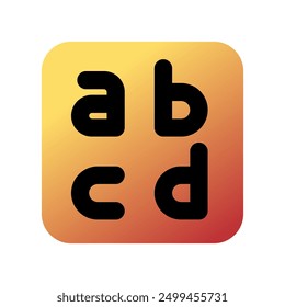 Editable letter, alphabet vector icon. Part of a big icon set family. Perfect for web and app interfaces, presentations, infographics, etc