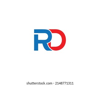 Editable Letter RD Logo Icon Design  Idea Concept Vector illustration.