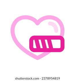 Editable life, heart, health point vector icon. Video game, game elements. Part of a big icon set family. Perfect for web and app interfaces, presentations, infographics, etc