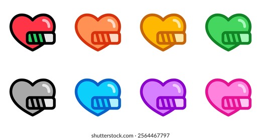Editable life, heart, health point vector icon. Video game, game elements. Part of a big icon set family. Perfect for web and app interfaces, presentations, infographics, etc
