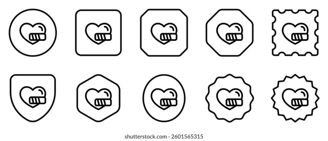 Editable life, heart, health point vector icon. Video game, game elements. Part of a big icon set family. Perfect for web and app interfaces, presentations, infographics, etc