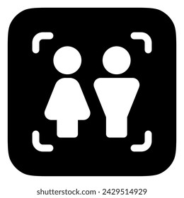 Editable life simulation game, people, couple vector icon. Video game, game elements. Part of a big icon set family. Perfect for web and app interfaces, presentations, infographics, etc