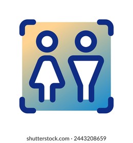Editable life simulation game, people, couple vector icon. Video game, game elements. Part of a big icon set family. Perfect for web and app interfaces, presentations, infographics, etc