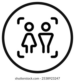 Editable life simulation game, people, couple vector icon. Video game, game elements. Part of a big icon set family. Perfect for web and app interfaces, presentations, infographics, etc