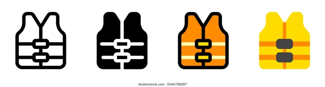 Editable lifejacket vector icon. Part of a big icon set family. Perfect for web and app interfaces, presentations, infographics, etc