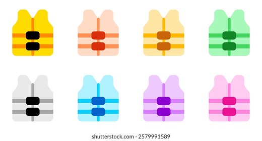 Editable lifejacket vector icon. Part of a big icon set family. Perfect for web and app interfaces, presentations, infographics, etc