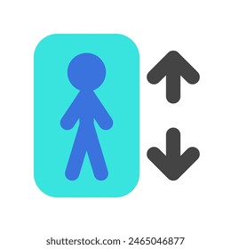 Editable lift, elevator vector icon. Part of a big icon set family. Perfect for web and app interfaces, presentations, infographics, etc