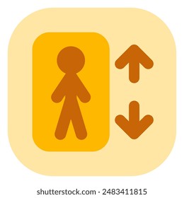 Editable lift, elevator vector icon. Part of a big icon set family. Perfect for web and app interfaces, presentations, infographics, etc