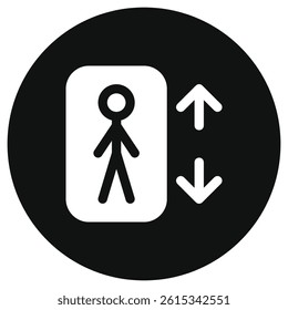Editable lift, elevator vector icon. Part of a big icon set family. Perfect for web and app interfaces, presentations, infographics, etc