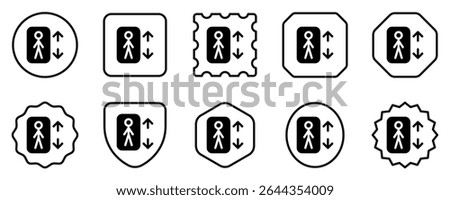 Editable lift, elevator vector icon. Part of a big icon set family. Perfect for web and app interfaces, presentations, infographics, etc