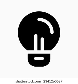 Editable lightbulb, idea vector icon. Part of a big icon set family. Perfect for web and app interfaces, presentations, infographics, etc