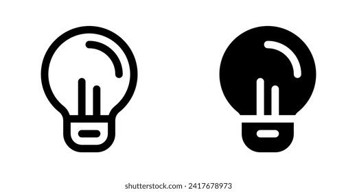 Editable lightbulb, idea vector icon. Part of a big icon set family. Perfect for web and app interfaces, presentations, infographics, etc