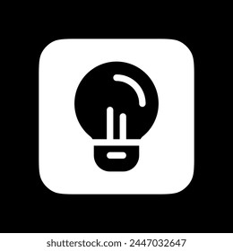 Editable lightbulb, idea vector icon. Part of a big icon set family. Perfect for web and app interfaces, presentations, infographics, etc
