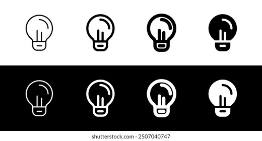Editable lightbulb, idea vector icon. Part of a big icon set family. Perfect for web and app interfaces, presentations, infographics, etc