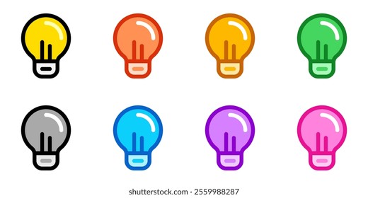Editable lightbulb, idea vector icon. Part of a big icon set family. Perfect for web and app interfaces, presentations, infographics, etc