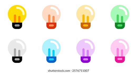 Editable lightbulb, idea vector icon. Part of a big icon set family. Perfect for web and app interfaces, presentations, infographics, etc