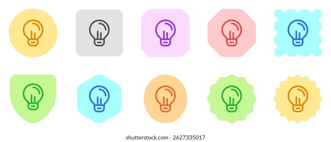 Editable lightbulb, idea vector icon. Part of a big icon set family. Perfect for web and app interfaces, presentations, infographics, etc