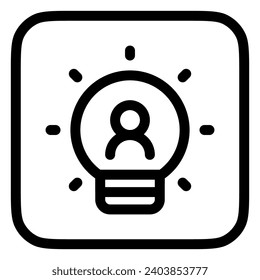 Editable lightbulb, innovation vector icon. Part of a big icon set family. Perfect for web and app interfaces, presentations, infographics, etc