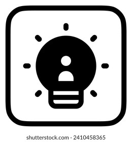 Editable lightbulb, innovation vector icon. Part of a big icon set family. Perfect for web and app interfaces, presentations, infographics, etc