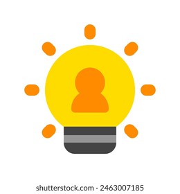 Bombilla de luz editable, icono de Vector de innovación. Parte de una gran familia de iconos. Perfecto para interfaces de Web y App, presentaciones, infografías, etc