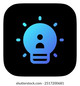 Lâmpada editável, ícone do vetor de inovação. Parte de uma grande família de conjuntos de ícones. Perfeito para interfaces web e app, apresentações, infográficos, etc