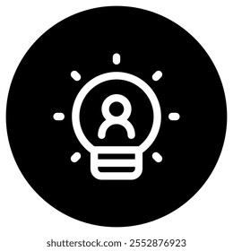 Lâmpada editável, ícone do vetor de inovação. Parte de uma grande família de conjuntos de ícones. Perfeito para interfaces web e app, apresentações, infográficos, etc