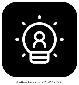 Editable lightbulb, innovation vector icon. Part of a big icon set family. Perfect for web and app interfaces, presentations, infographics, etc