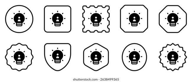 Editable lightbulb, innovation vector icon. Part of a big icon set family. Perfect for web and app interfaces, presentations, infographics, etc