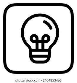 Editable lightbulb vector icon. Property, real estate, construction, mortgage, interiors. Part of a big icon set family. Perfect for web and app interfaces, presentations, infographics, etc