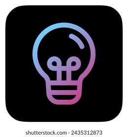 Editable lightbulb vector icon. Property, real estate, construction, mortgage, interiors. Part of a big icon set family. Perfect for web and app interfaces, presentations, infographics, etc