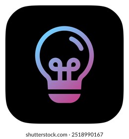 Editable lightbulb vector icon. Property, real estate, construction, mortgage, interiors. Part of a big icon set family. Perfect for web and app interfaces, presentations, infographics, etc