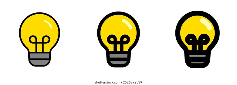 Editable lightbulb vector icon. Property, real estate, construction, mortgage, interiors. Part of a big icon set family. Perfect for web and app interfaces, presentations, infographics, etc