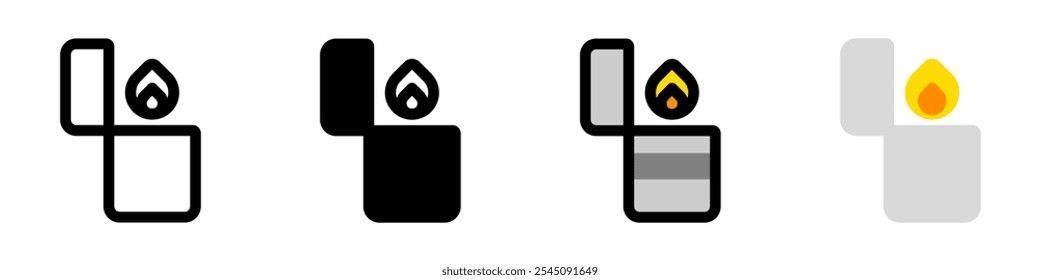 Editable lighter vector icon. Part of a big icon set family. Perfect for web and app interfaces, presentations, infographics, etc