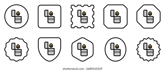 Editable lighter vector icon. Part of a big icon set family. Perfect for web and app interfaces, presentations, infographics, etc