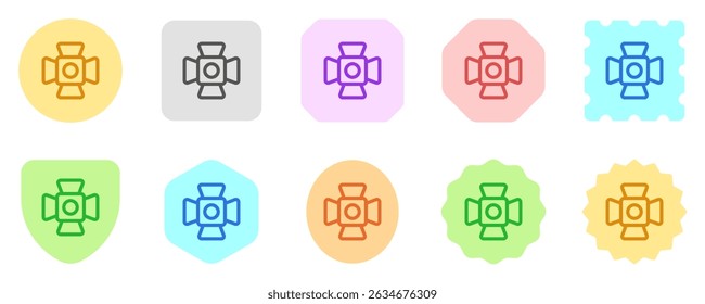 Editable lighting set vector icon. Movie, cinema, entertainment. Part of a big icon set family. Perfect for web and app interfaces, presentations, infographics, etc