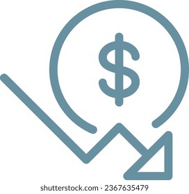 Editable line icon a business strategy symbol set as a customisable black stroke eps vector graphic flat illustration