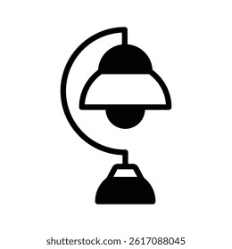 An editable line icon depicting sturdy lamp, ready for premium use