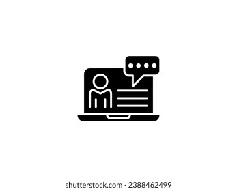 Editable line icon in a outline black stroke in eps vector of comment icon, document, business, office icon and finance
