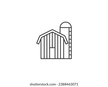 Editable line icon in a outline black stroke in eps vector of honey,  crops, product, and farm