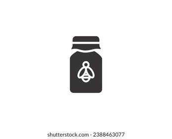 Editable line icon in a outline black stroke in eps vector of honey,  crops, product, and farm