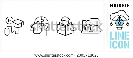 Editable line icon in a outline black stroke in eps vector of getting better at a job or general personal progress in life improving and learning by doing something climbing up for ambition and growth