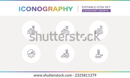 Editable line icon in a outline stroke in eps vector | Finance and Business Growth Icons | Continuous Improvement | Consistent Growth for learning and earning | Reach high icons
