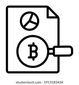 Bearbeitbare lineare Gestaltung von Suchbitcoin