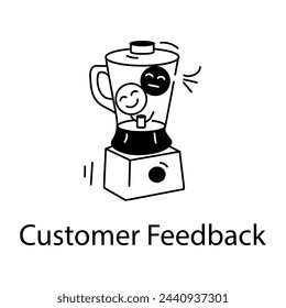 Icono lineal editable de los comentarios de los clientes 