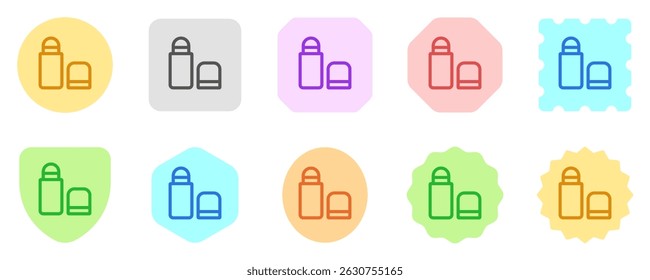 Ícone de vetor de protetor labial editável. Cosméticos, maquiagem, cuidados com a pele, beleza. Parte de uma grande família de conjuntos de ícones. Perfeito para interfaces web e app, apresentações, infográficos, etc