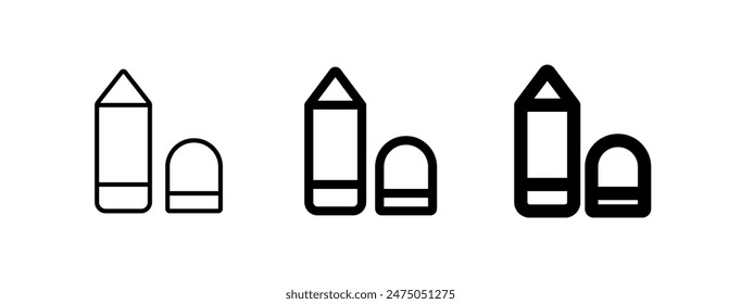 Editable lip liner vector icon. Cosmetics, makeup, skincare, beauty. Part of a big icon set family. Perfect for web and app interfaces, presentations, infographics, etc