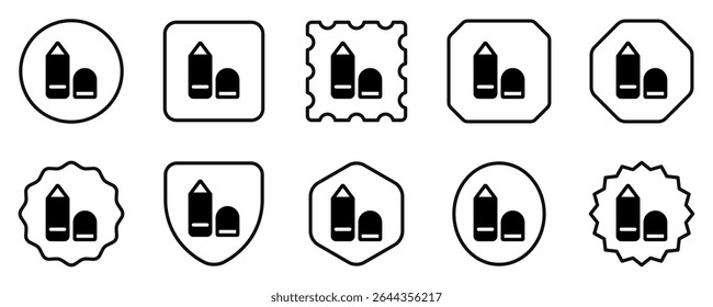 Editable lip liner vector icon. Cosmetics, makeup, skincare, beauty. Part of a big icon set family. Perfect for web and app interfaces, presentations, infographics, etc