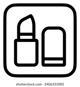 Editable lipstick vector icon. Cosmetics, makeup, skincare, beauty. Part of a big icon set family. Perfect for web and app interfaces, presentations, infographics, etc