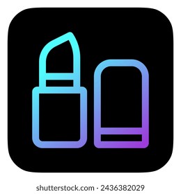 Editable lipstick vector icon. Cosmetics, makeup, skincare, beauty. Part of a big icon set family. Perfect for web and app interfaces, presentations, infographics, etc